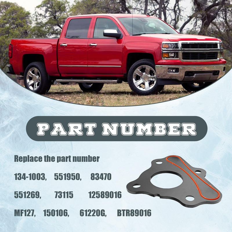 Camshaft Retainer Plate Gasket & Bolt Kit Compatible with Chevy Gen III V IV Engines LSX LS1 LT1 L83 L86 L87 LS2 LS3 Corvette Tahoe Replaces 12589016 MF127 73115
