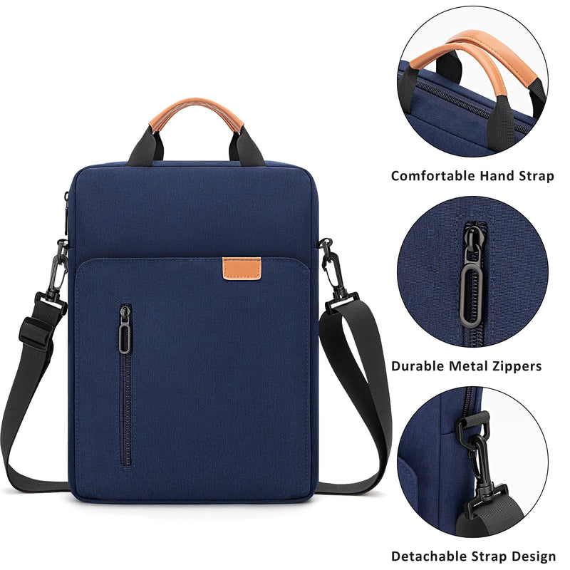 Laptop Sleeve Case with Handle & Pockets for 15-16 Inch MacBook | Protective Laptop Carrying Bag for 16 Inch MacBook Pro/Max M1 M2 M3 M4 M5 15 Inch MacBook Pro/Air M2 M3 M4 M5, Navy Blue