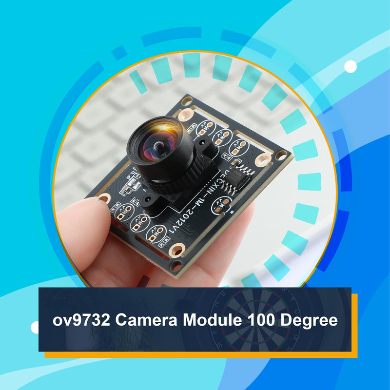 3 PCS OV9732 Camera Module 100 Degrees for Autodarts Dart Camera System 1280x720 30fps Face Detection Image Capture 2m Cable Usb2.0 Output Fit WinXP/7/8/10/Linux