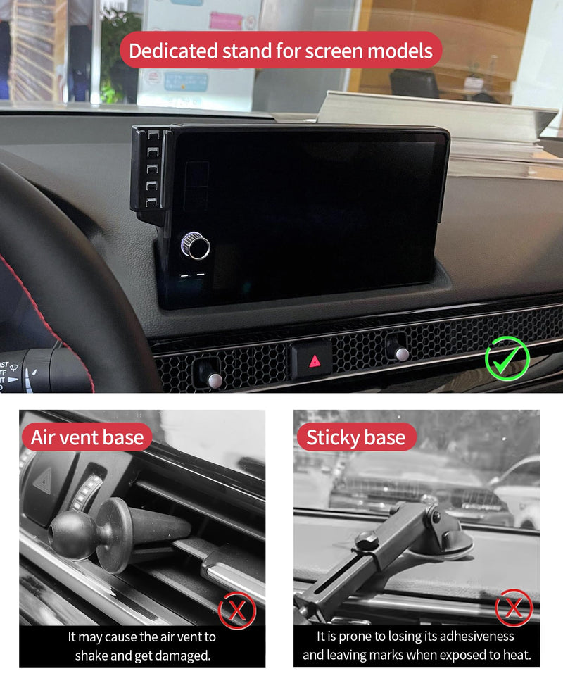 Wireless Charger Car Phone Holder for Honda Civic 2022-2026 7/9" Screen | Civic Hybrid 2025-2026,Auto Clamp Cell Phone Mount Accessories 15W Qi Fast Charging Stand Compatible with iPhone Android
