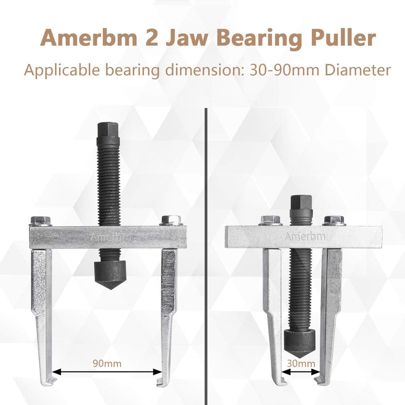 Two Jaw Bearing Puller Remover 30mm - 90mm Adjustable Puller Tool for Special Design for Narrow Spaces Removal Small Bearing or Gears