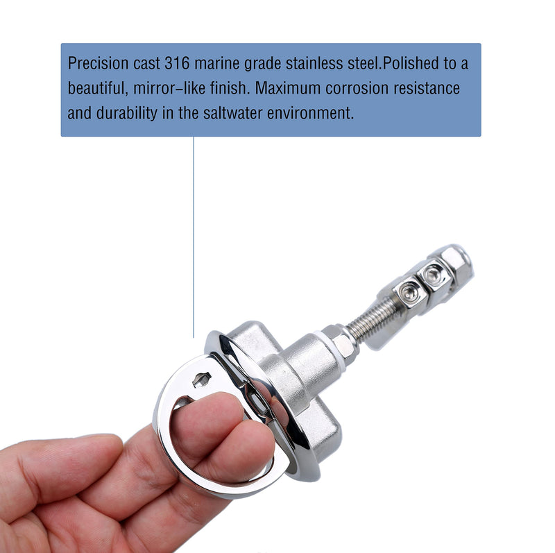 Thorn Marine Cam Latch Boat Hatch Stainless Steel Locking Style Locking-2 PCS