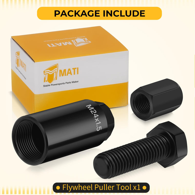 M MATI 24mm Flywheel Puller Remover for Honda CRF150R CRF250R CRF250X CRF450R for Yamaha YZ250F YZ450F for Suzuki RMZ250 RMZ450 for Kawasaki KX250F KX450F
