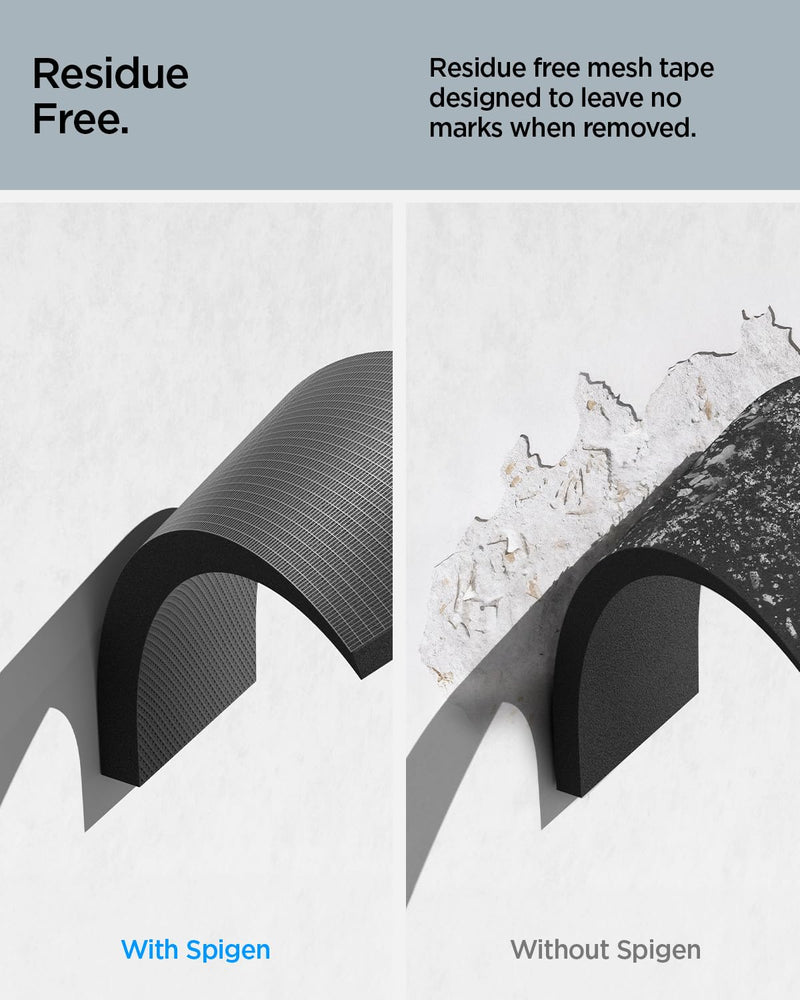 Spigen Garage Wall Protector for Car Doors Shock-Absorbent EVA Foam [2 Pack] with EZ Peel & Mesh Fabric Adhesive [Perfect for Small Garages] for Anti-Collision, Car Door, Bumper Black