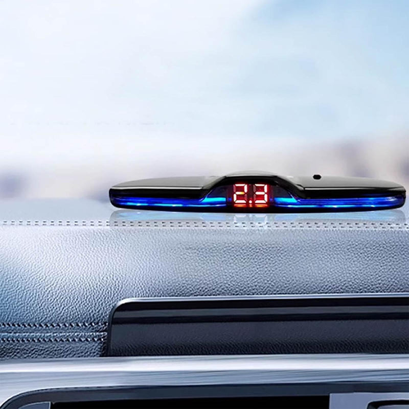 Car Parktronic Parking Built-in Plane Sensors Rear Reversing Backup System with 4 Sensors LED Light Distance Display Warning Buzzer Distance Detection… Silvery