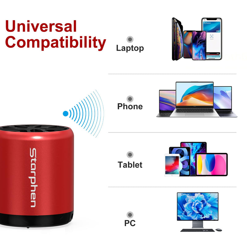 Mini Portable Bluetooth Speaker | Bluetooth 6.0 | 5W full-range speake | easy to carry around | Battery life: 4–6 hours Blue