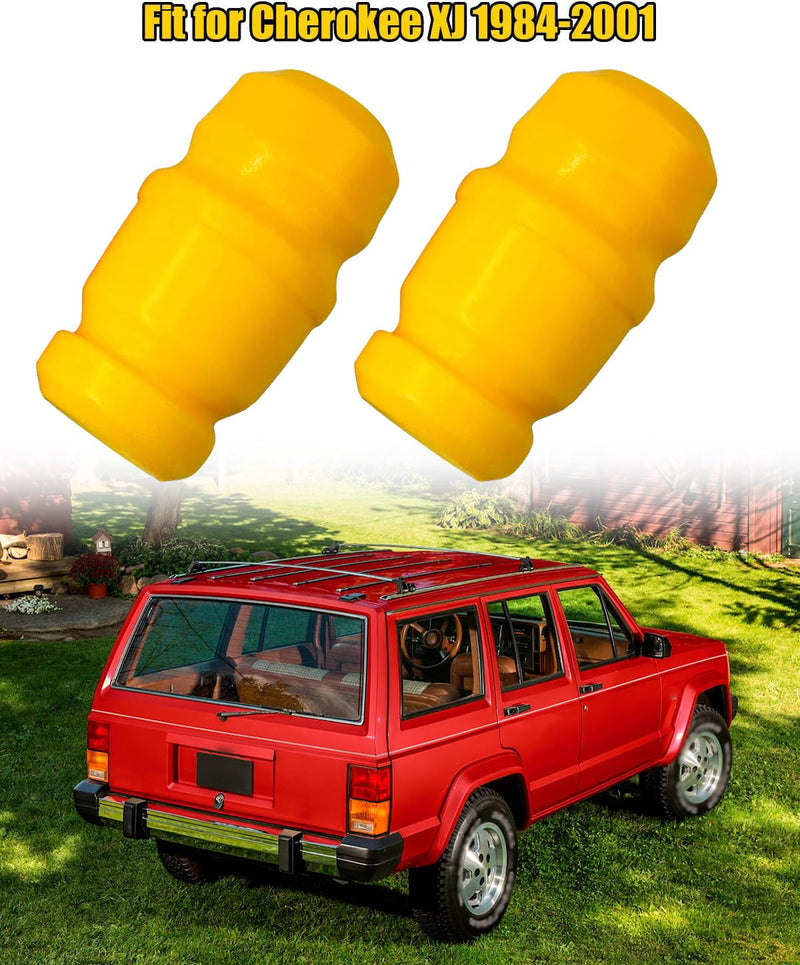Front Bump Stop Fit for Cherokee XJ 1984-2001 Replace 52004295, Upper Suspension Jounce Bumpers, 2 Pcs