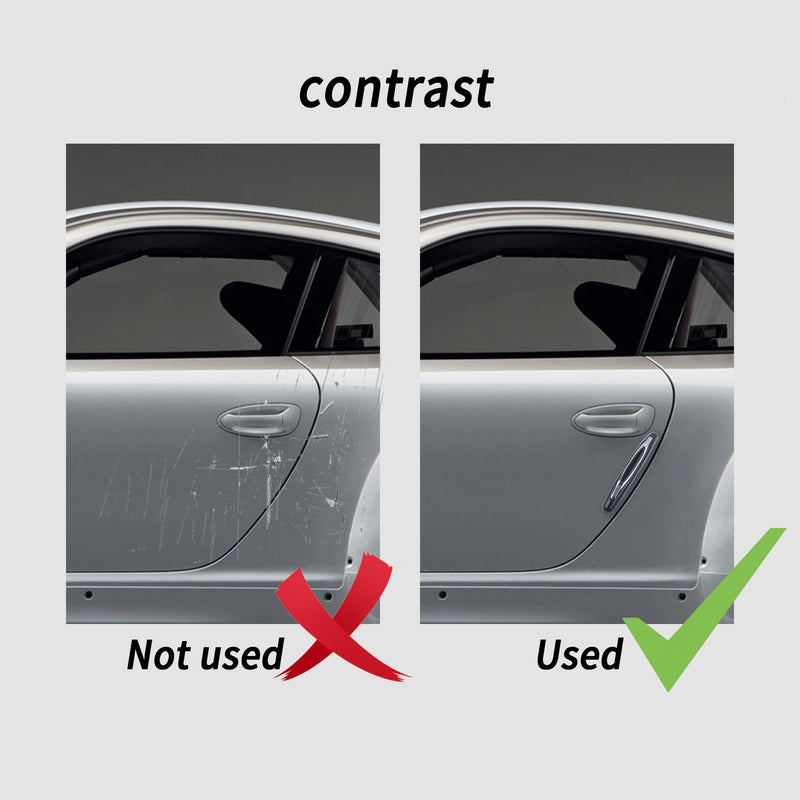 4PCS Car Door Edge Guards,Anti-Scratch Car Door Protector Trim Strip with Self Adhesive for Car Decor,Universal Exterior Car Accessories Door Guards for Cars Trucks SUVs (Black) Black