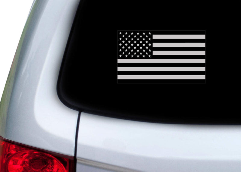 Rogue River Tactical Subdued Tactical American USA Flag Sticker Patriotic United States Auto Car Decal Window Bumper US Military (3x5 Inch) 3x5 Inch