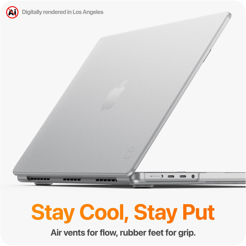 GhostShell Premium Hardshell Case for 2026 MacBook Neo 13", Blush | Scratch/Scuff Resistant,Light Weight,Non-slip Rubber Feet,Matte Finish,Easy Snap-on,Ports access,Allows Full Screen Open MacBook Neo 13" (2026+)