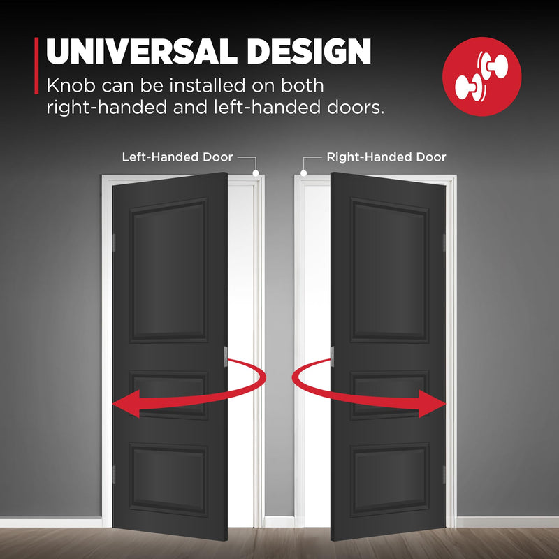 Kwikset Hancock Entry Door Knob with Lock and Key, Secure Keyed Handle Exterior, Front Entrance and Bedroom, Venetian Bronze, Pick Resistant SmartKey Rekey Security and Microban Keyed Entry