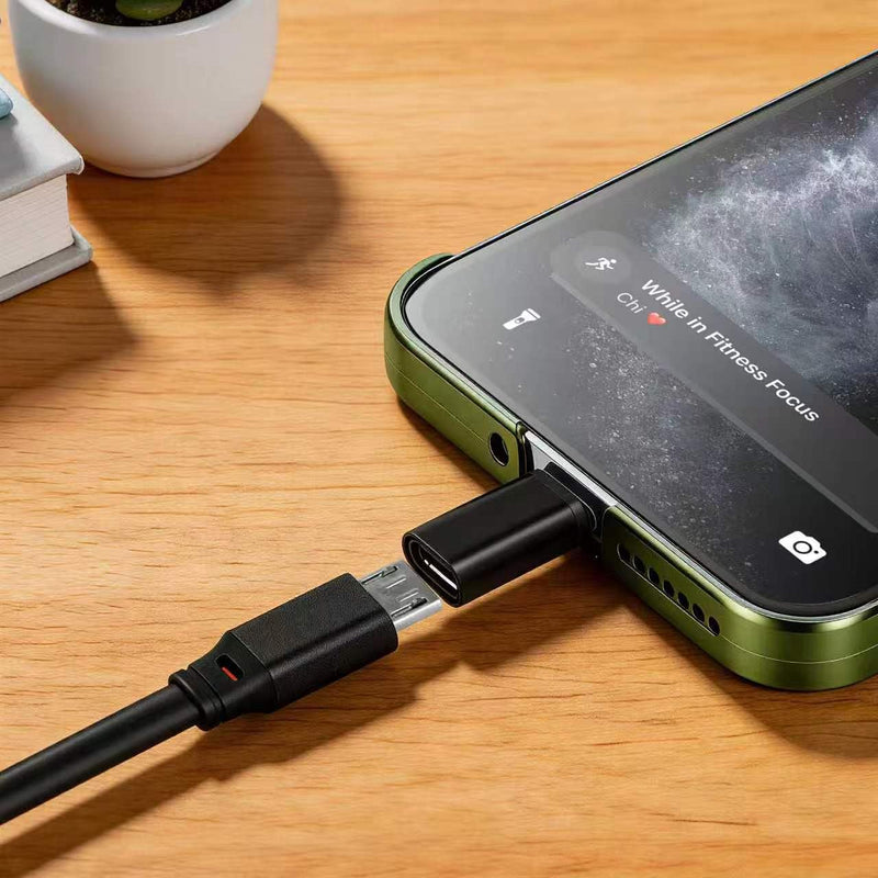8pcs USB to USB C Adapter, Micro USB to USB C Female Male Converter Connector for Laptop Car Smartphone Headphone Mic PC