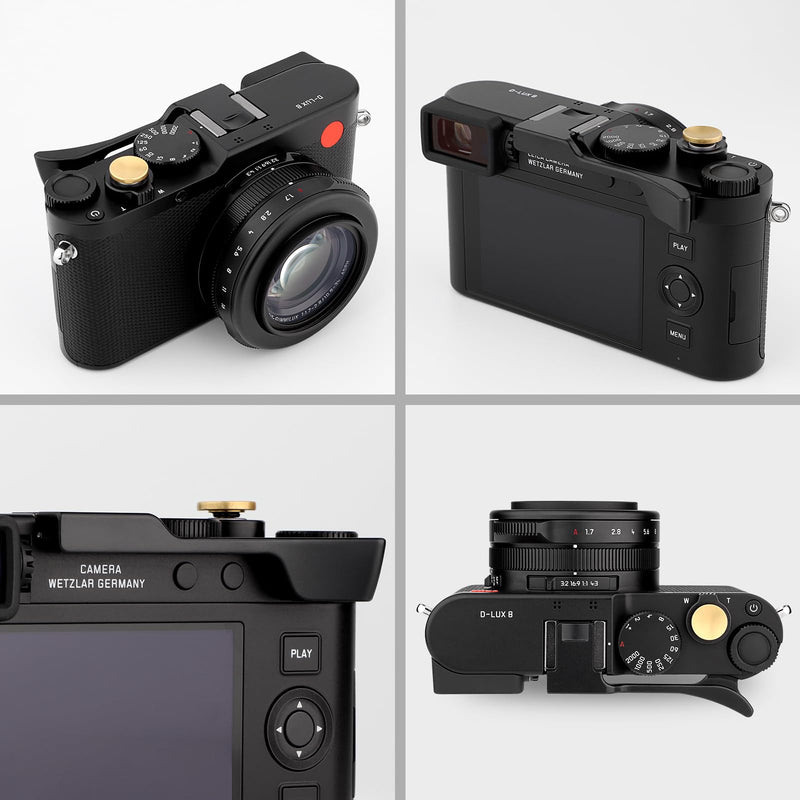 Haoge Metal Thumb Up Grip for Leica D-LUX 8 Camera Digital AccessoriesTHB-D8B Hot Shoe Thumb Up Rest Support Handgrip
