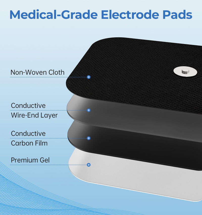 TENS Unit Replacement Pads, 4 Pack Wireless TENS Unit Electrode Pads, Only Compatible with NURSAL Wireless TENS Device M101A-UK1, Premium Stickiness & Skin Friendly