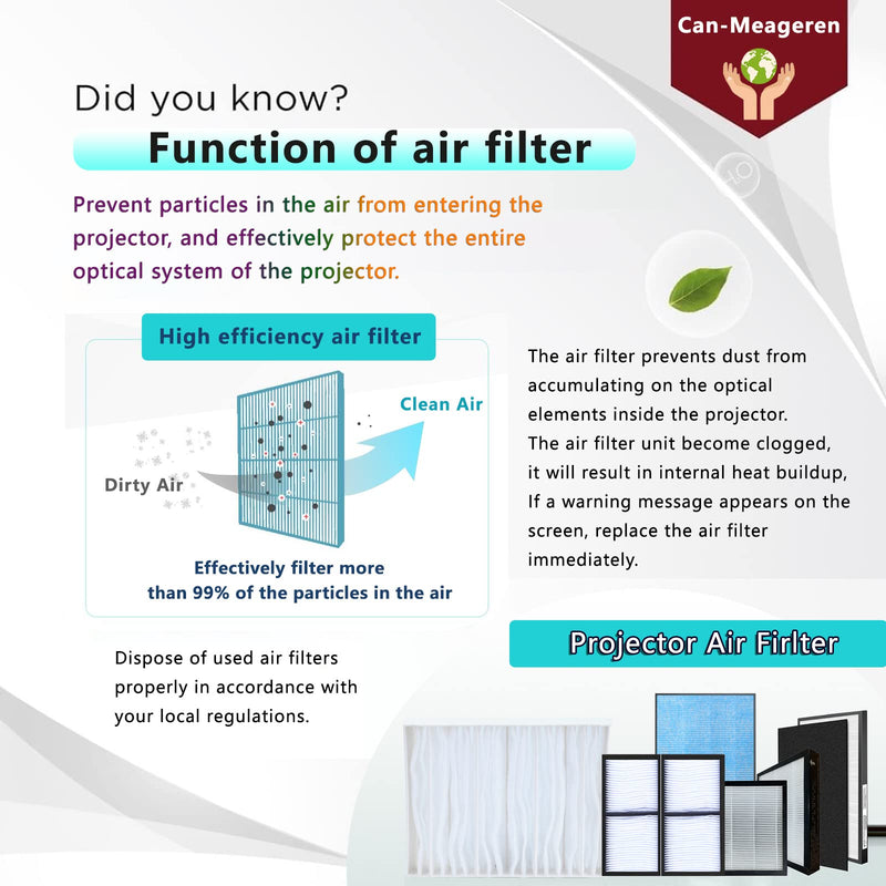 Replacement air filter for EPSON ELPAF39 projectors EH-LS10000 LS10500 TW6600W TW6700 TW6700W TW6800 TW7000 TW7100 TW7200 TW7300 TW8100 TW9100 TW9200 TW9200W TW9300 TW9300W TW9400 TW9400W