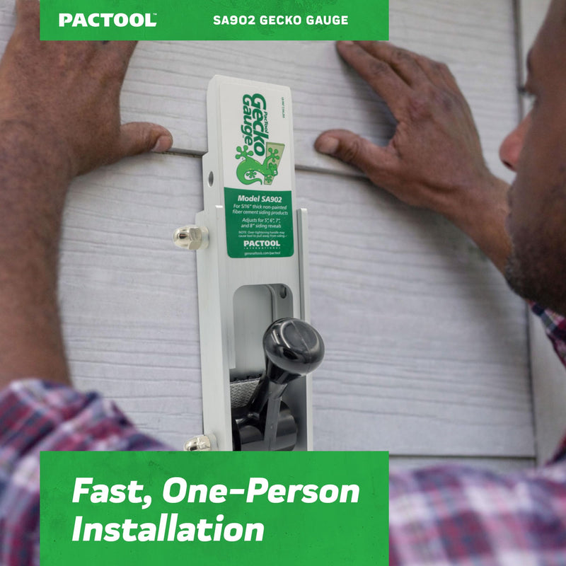 PacTool SA902 Aluminum Gecko Gauge Hardi Board Siding Gauges BRAND NEW 5/16” Thickness for Hardie Siding