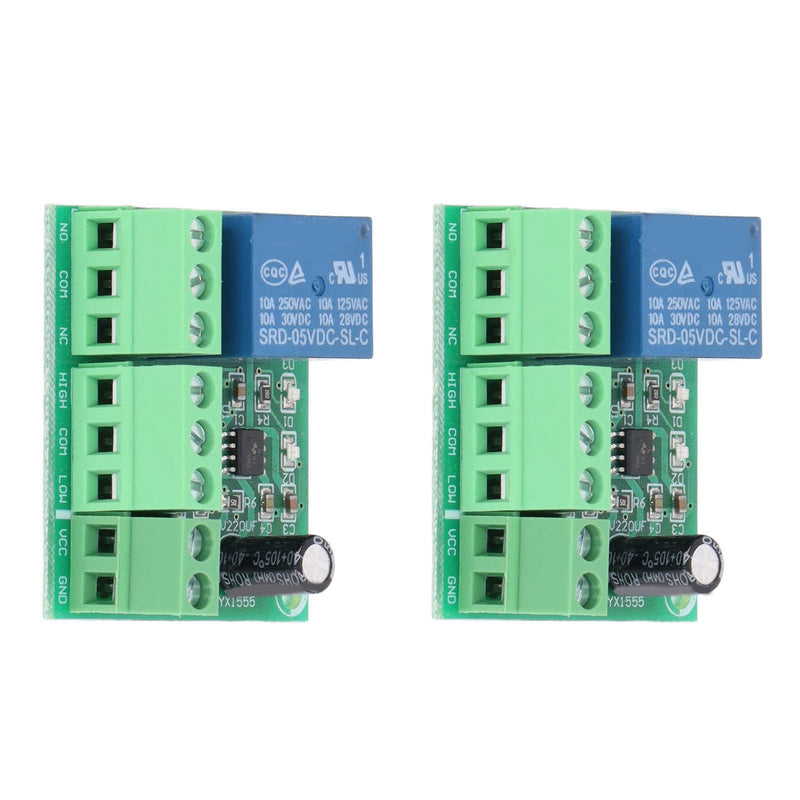 Water Level Controller Water Detection Sensor 5V Relay Switch Drainage Control Circuit Board 2PCS (5V)