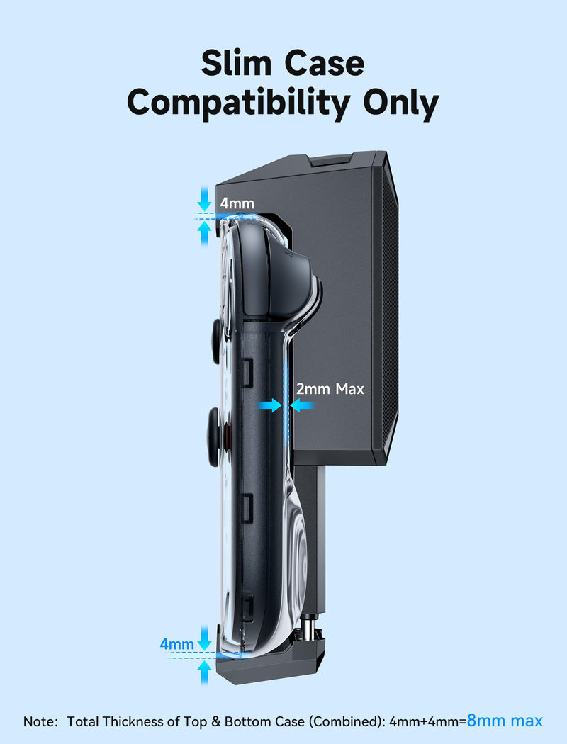 JSAUX Cooling Fan for Switch 2 (2025), Cool Down Accessories for Switch 2 | Switch 2 Fan (Stepless Adjustable Fan Speed) Cools to Enhance Performance & Extend Console Battery Life - Black (GP0201A)