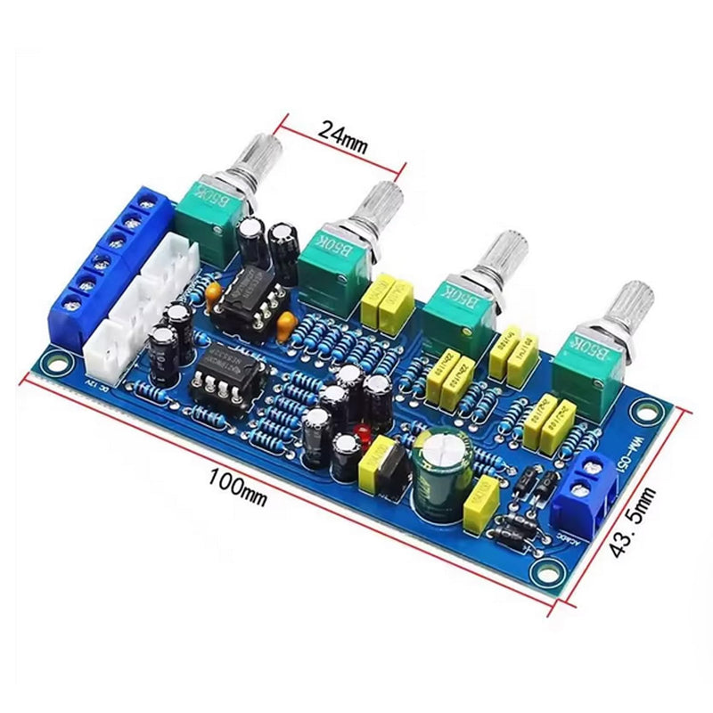 ne5532 op-amp HiFi preamplifier pre Amplifier Volume eq Tone Control Module bass Treble Balance Board