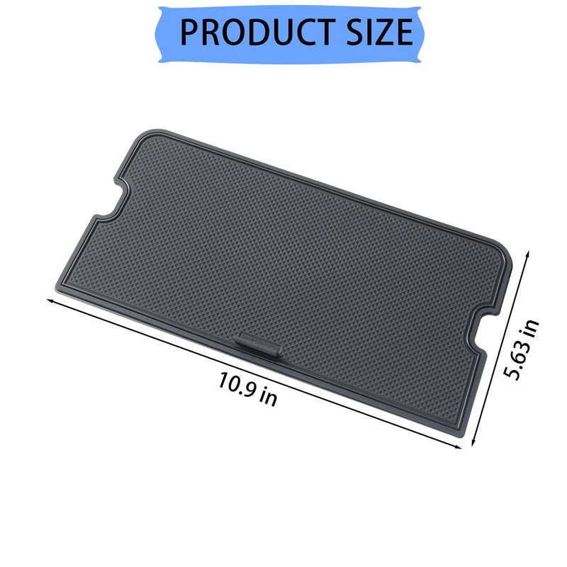 Center Console Compartment Cover for Ford F150 Accessories 2021-2024 2025/Lightning XLT PRO 2022-2025 Interior Hidden Panel Secret Pocket Lid USB Hole (Fits The Open Pocket in Front of The Shifter)
