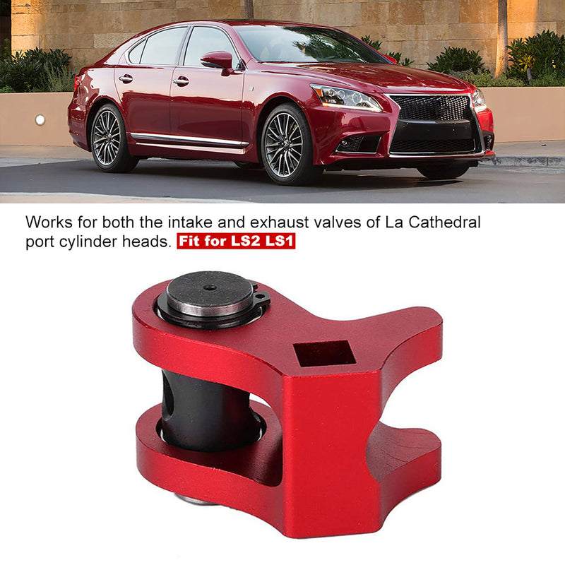 Ls Valve Spring Installation Tool Aluminum Valve Spring Compressor Tool for LS2 LS1 Style Valve Spring Installation (Red) Red
