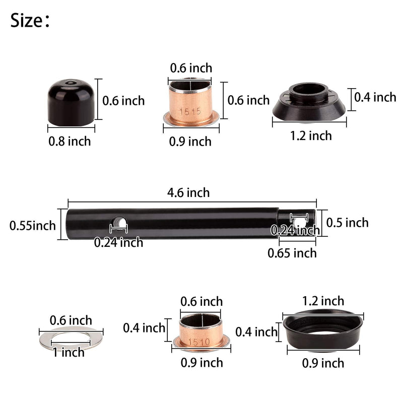 10L0L Golf Cart Kingpin Bushing Kit for Yamaha G2 G8 G9 G14 G16 G19 G20 Gas and Electric 1985-2002, Replace OEM J38-23516-00-00