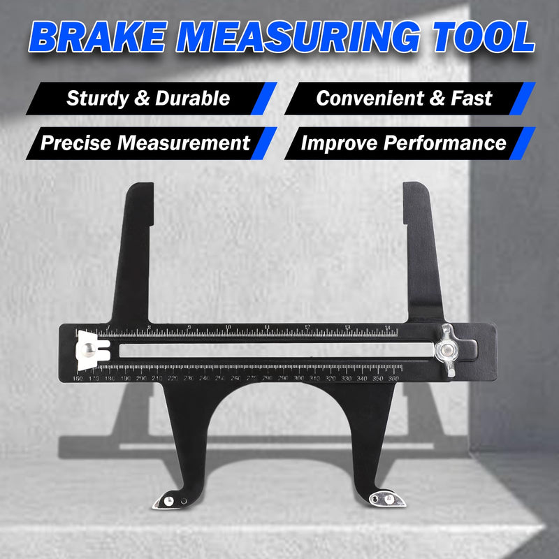 Brake Measuring Tool/Brake Resetting Gauge - Brake Reset Instrument Tool for Rear Drum Brake Lining, Parking, Rotor Reset, Measurement and Adjustment