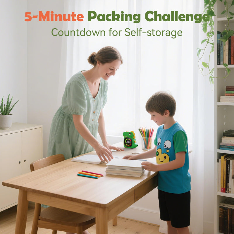 Visual Timer for Kids 99 Minute Digital Cute Kids Visual Timer Classroom Timer for Home School Study Teaching Time Management Countdown Timer Green