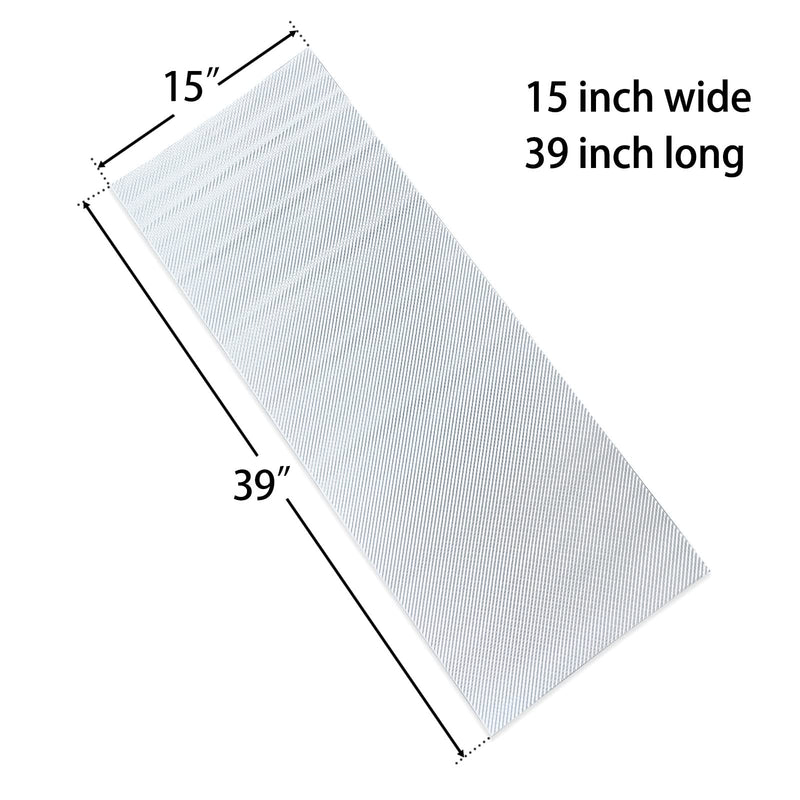 Exhaust Heat Shield Automotive Embossed Aluminum Heat Shield Muffler Exhaust Wrap, 15" x 39"