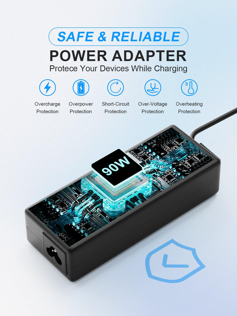 24V 90W AC Adapter Jackery Charger for Jackery Portable Power Station Explorer 160 240 300 500 550 Solar Generator 167Wh 240Wh 293Wh 518Wh Lithium Battery Charging Cord