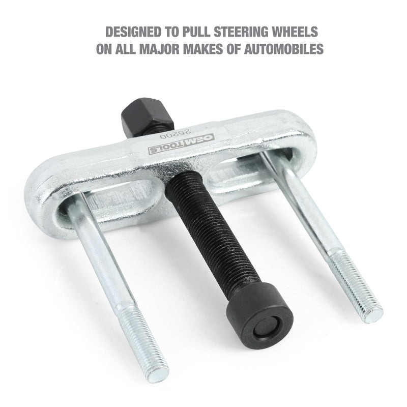 OEMTOOLS 25200 Steering Wheel Puller, Essential Tool for Steering Wheel Removal, Compatible with Most Makes & Models, Durable Steel Construction