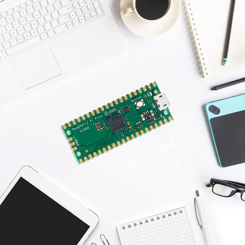 RP2040 Pico Development Board Micro USB 2MB Flash Dual-Core Cortex M0+ Processor for Raspberry Pi Supports C/C++/Python SPI/I2C/UART Interfaces