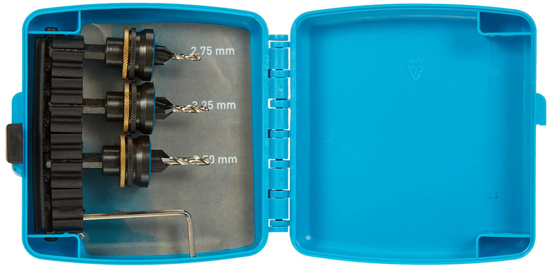 Fervi 0526 Wood Drill Bit Set with Countersink