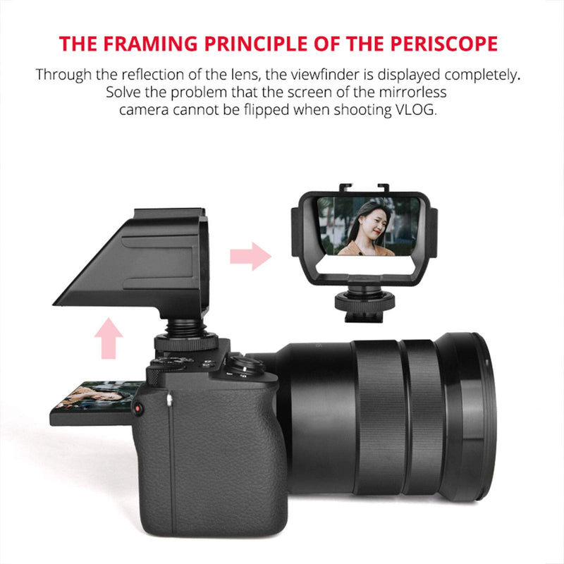 Camera Selfie, Universal Cold Shoe Mount for Mic Light Vlog Filmmaking for Mirrorless Camera Photography Vlog Video