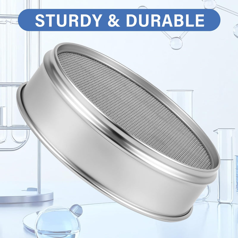 18 Mesh Lab Sieves 8" Diameter 304 Stainless Steel Wire Cloth Test Sieve for Industrial Laboratory Home 18 mesh