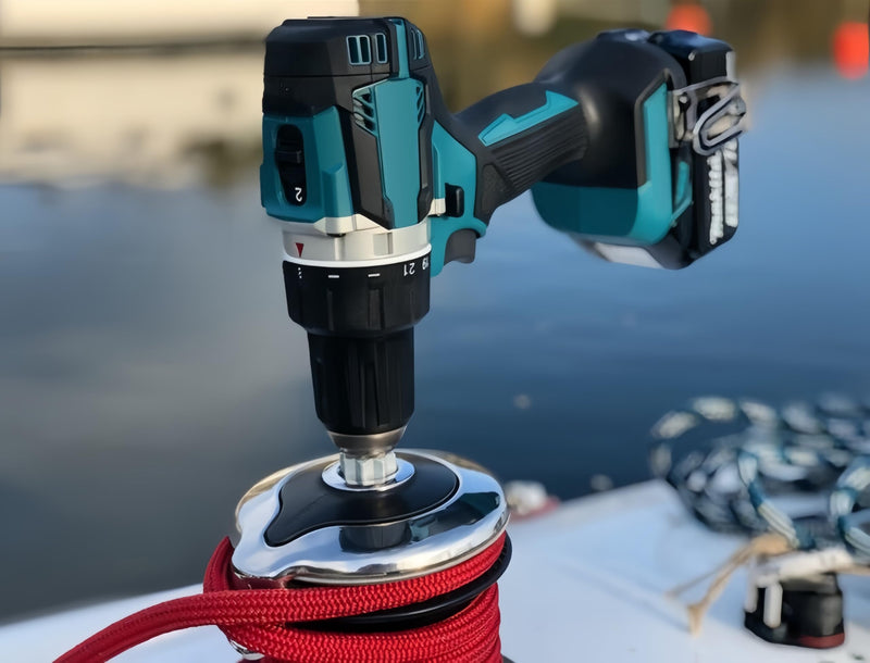 7431 Sailboat Winch Bit Adaptor, Sailing Cordless Drill and Winch Adapter for Cordless Screwdriver Winch Bit for Power Drill Sailboat Winch Drill Adapter Bit, Convert to Powered Winch.