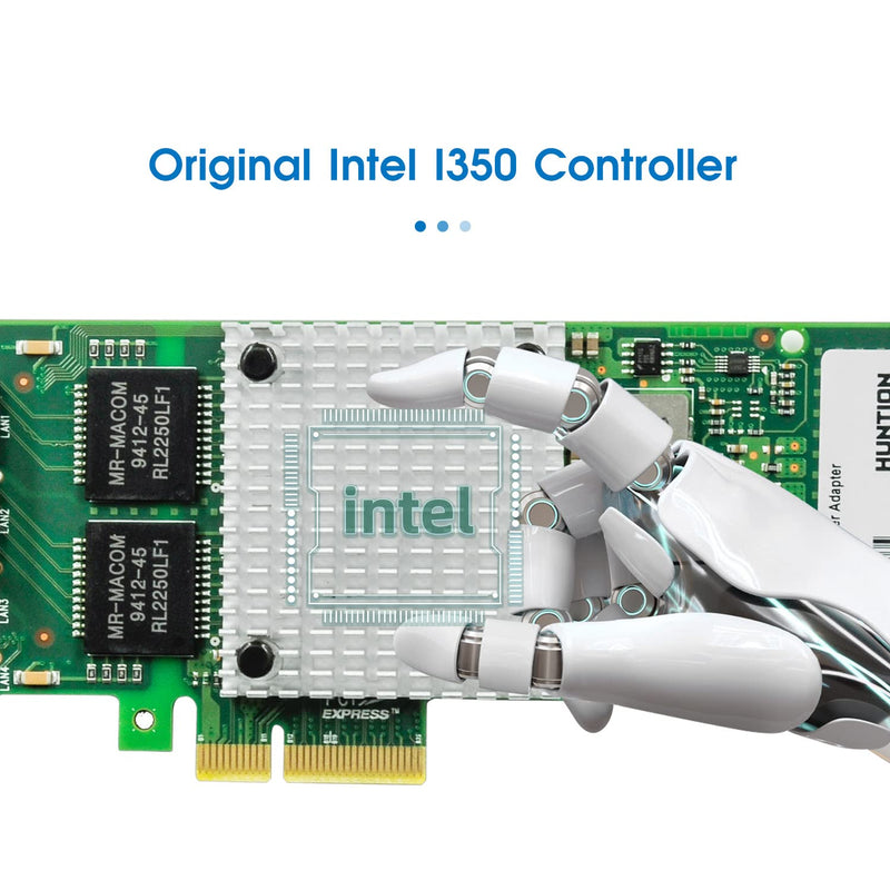 Gigabit Network Card,Dual-Ports RJ45 Copper Ethernet Adapter,with Intel I350-T2 Chip,PCI-Express v2.1 X4 NIC Support Windows/Windows Server/Linux/VMware,Compare to Intel I350-AM2 Intel I350 (2x RJ45)