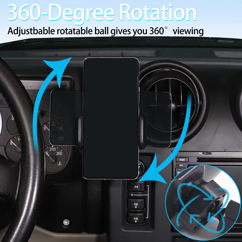Lcojicep Car Phone Holder Compatible with Hummer H2 2003-2007 Car Phone Mount Accessories, for All Mobile Phones (Style A)