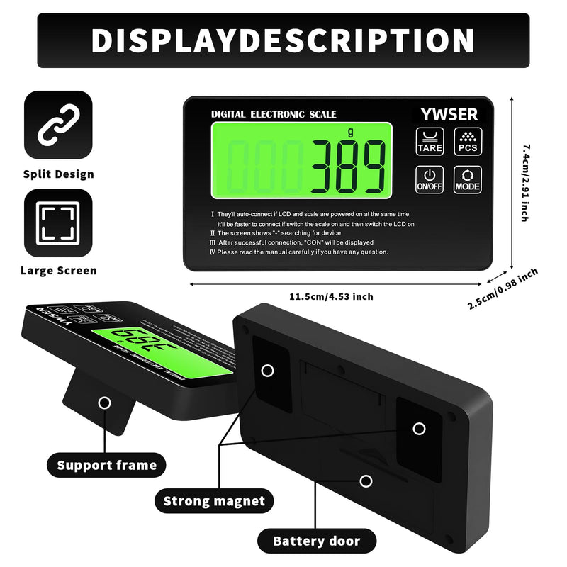 Food Scale, 2024 Newly Split Designed 33lb Digital Kitchen Scale with 7 Units Tare Function & LCD Display,1g Precise Graduation Food Scale Weight for Baking/Cooking/Dieting/Meal Prep1 Multicolored