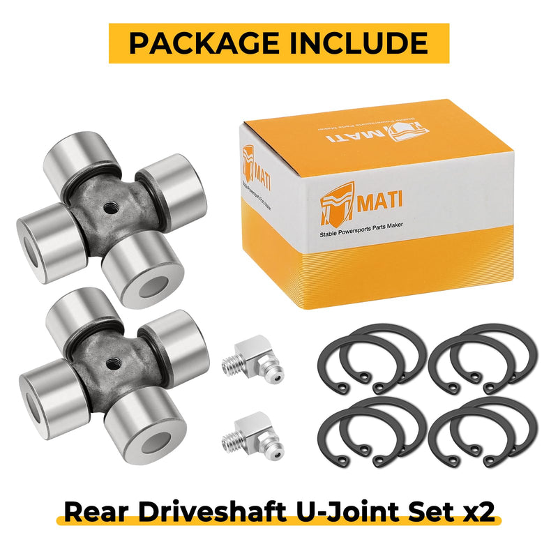 M MATI 2Pcs Rear Driveshaft U-Joint Set for Can-Am Outlander Maverick Commander Renegade Quest Traxter 400 450 500 570 650 800 850 1000 703000022 705500304
