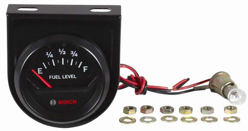 Bosch SP0F000056 Style Line 2" Fuel Level Gauge - Electric (Black Dial Face, Black Bezel)