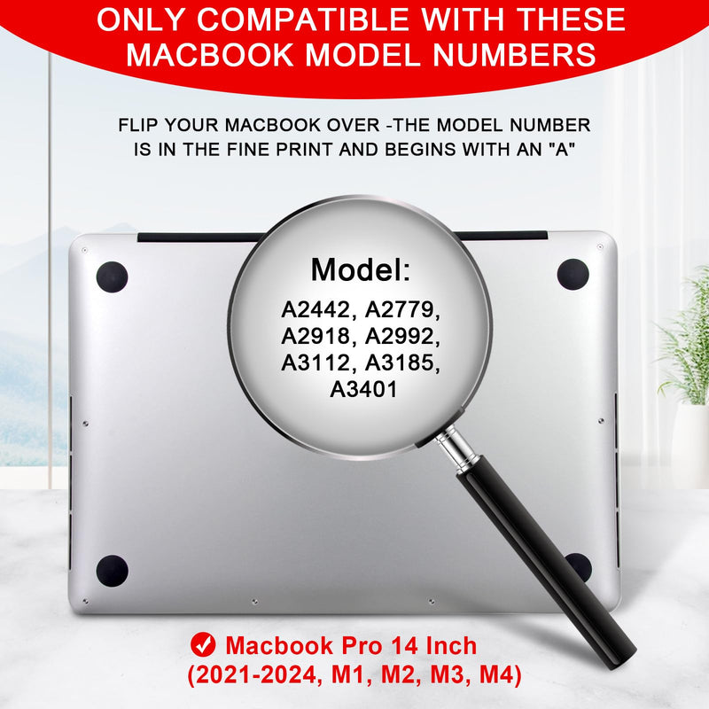 Magnetic Privacy Screen for MacBook Pro 14 Inch (2021-2024, M1, M2, M3, M4, Pro, Max), Removable Laptop Privacy Screen, Anti Blue Light Glare Filter for Mac Pro 14.2" Laptop Computer