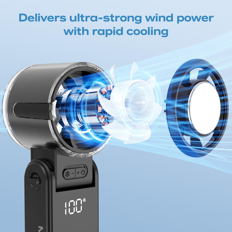 Handheld Fan with Ice Cooler