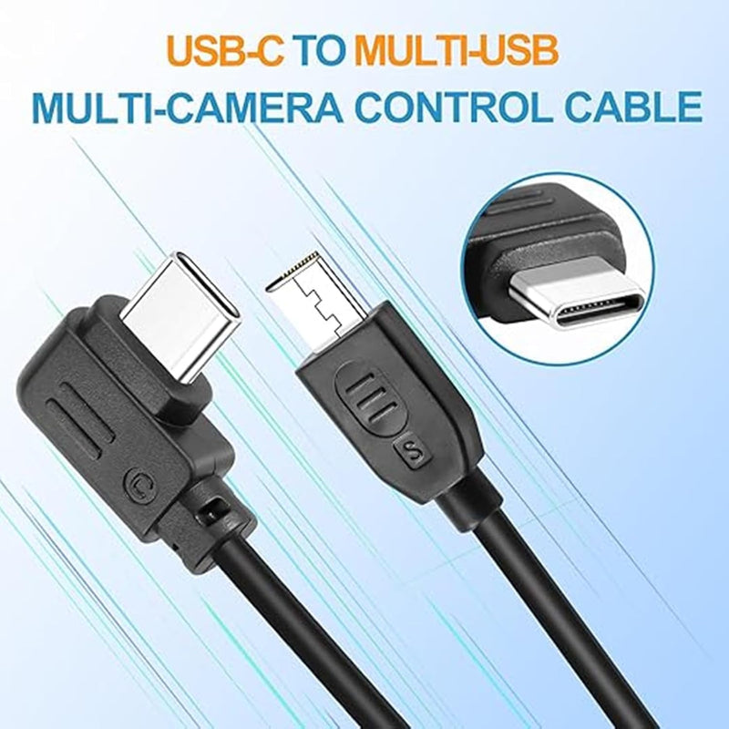 USB-C to Multi Camera Control Cable for DJI Ronin SC/SC2/RS2/RS3/RS4/RS4 Pro, Compatible with Sony A7/A7R/A7S Series, 13.8in | Connect the stabilizer to the camera to keep the camera steady and achieve better results.