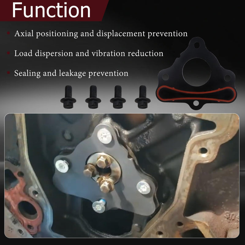 12589016 Camshaft Retainer Thrust Plate Gasket with Bolt Kit Fit for GM LS LT Gen III IV V Engines LS LS1 LS2 LS3 LQ4 LQ9 4.8L 5.3L 6.0L 6.2L