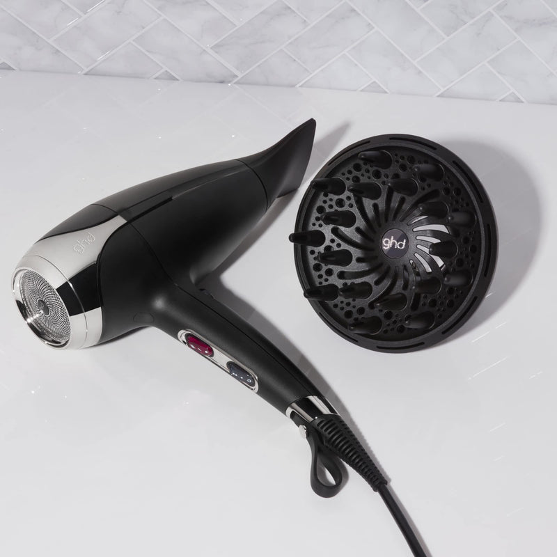 ghd Hair Dryer Diffuser, Defined Frizz Free Curls, Helios & Air Attachment | Defines Natural Curls & Waves, Adds Volume, Reduces Frizz During Drying