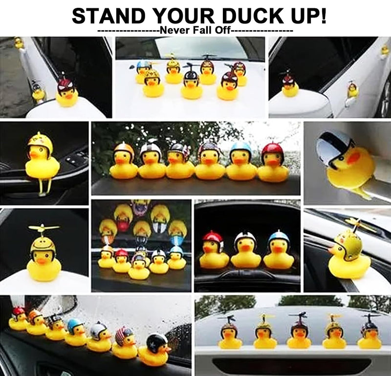Duck Holder for Car Dash, Rubber Duck Mounts Duck Plugs for a Fun and Funky Car Dashboard Display Gift for Car Lover Double-Sided Stickers Included (20) 20
