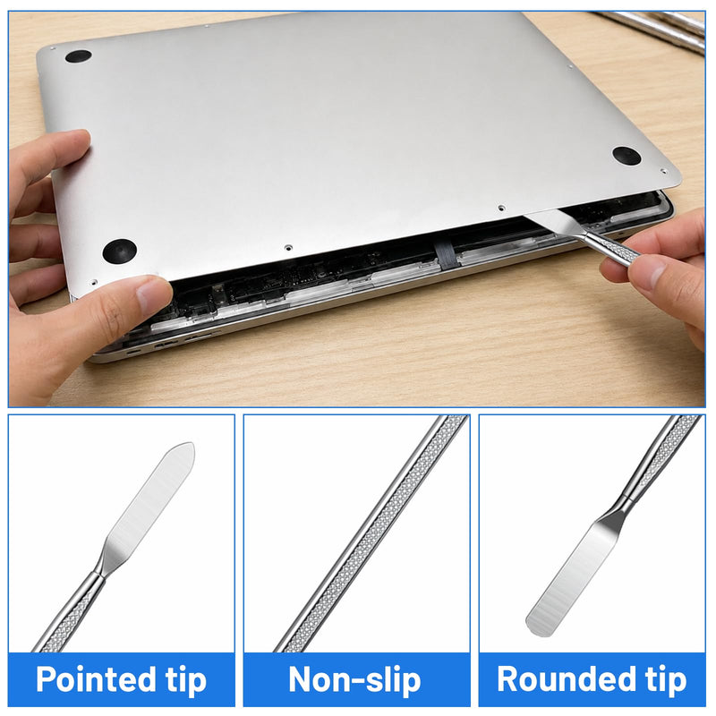 6 Pcs Phone Repair Tool Kit - Antistatic Metal Spudger Pry Tool Kit | Computer Screen Repair Opening Tool for Laptop Cell Phone Computer Electronics Repairs with Laptop Tablet