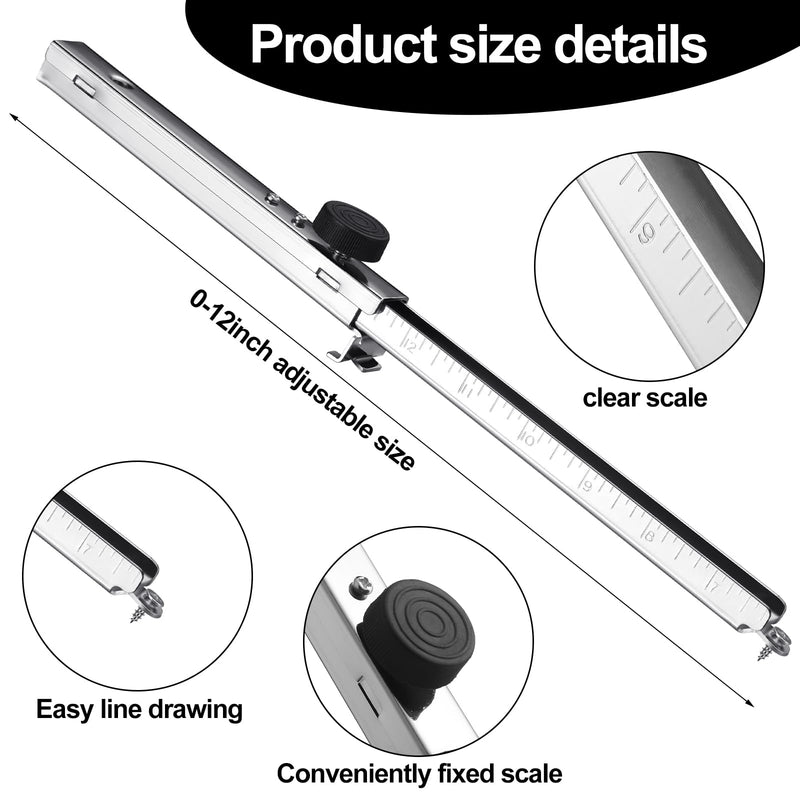 Dunzoom 2 Pack Sheet Metal Scribe Marking Gauge Sheet Metal Tools Scribe Tool for Wood Plastic Hardboard