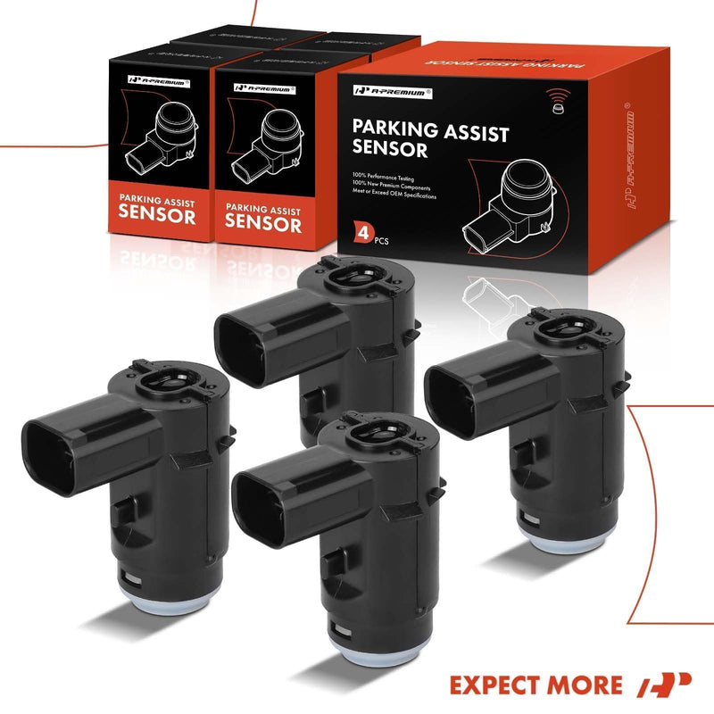  [AUSTRALIA] - A-Premium 4-PC Rear PDC Reverse Backup Parking Aid Assist Sensor Compatible with Ford and Lincoln Models - F-150 F150 2009-2014, Mark LT 2010-2014, Replace# 9L3Z-15K859-D 4-PC Set